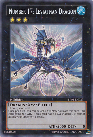 Number 17: Leviathan Dragon [BP01-EN027] Rare