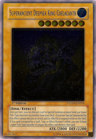 Superancient Deepsea King Coelacanth (UTR) [PTDN-EN034] Ultimate Rare