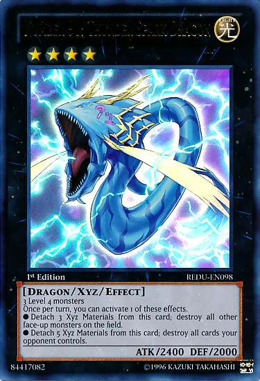 Number 91: Thunder Spark Dragon [REDU-EN098] Ultra Rare