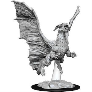 D&D Unpainted Minis WV8 Young Copper Dragon