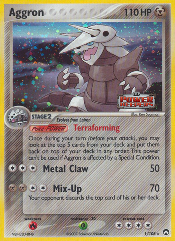 Aggron (1/108) (Stamped) [EX: Power Keepers]