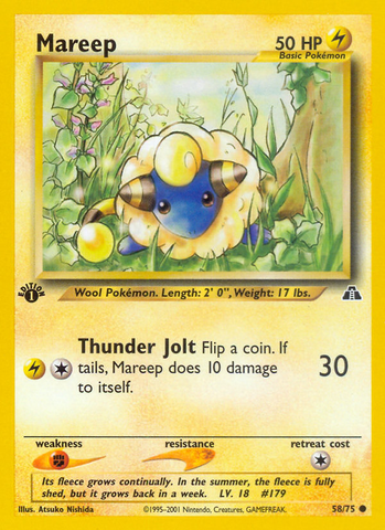 Mareep (58/75) [Neo Discovery 1st Edition]