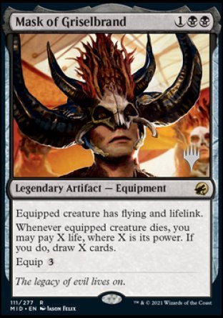 Mask of Griselbrand (Promo Pack) [Innistrad: Midnight Hunt Promos]