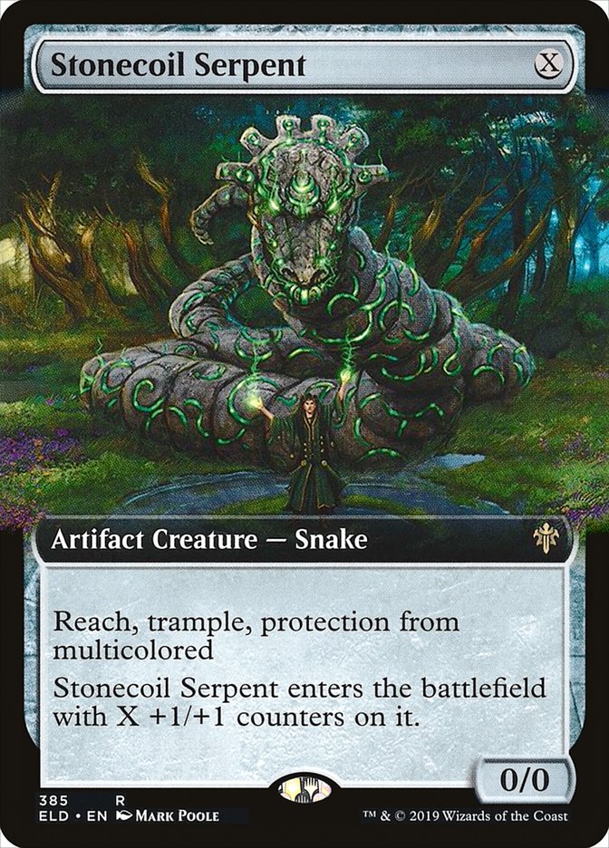 Stonecoil Serpent (Extended Art) [Throne of Eldraine] | GameZilla