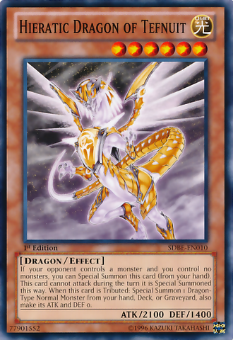 Hieratic Dragon of Tefnuit [SDBE-EN010] Common