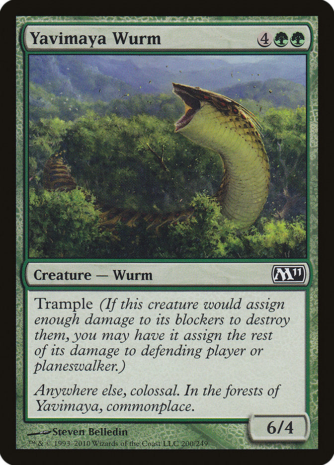 Yavimaya Wurm [Magic 2011] | GameZilla