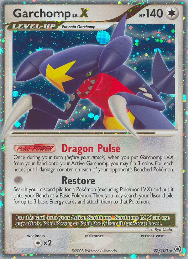 Garchomp LV.X (97/100) [Diamond & Pearl: Majestic Dawn]