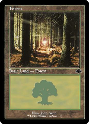 Forest (410) (Retro) [Dominaria Remastered]