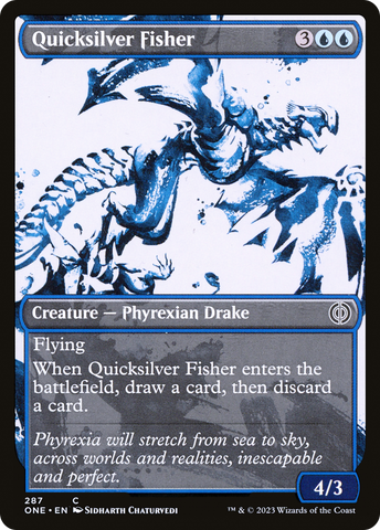 Quicksilver Fisher (Showcase Ichor) [Phyrexia: All Will Be One]
