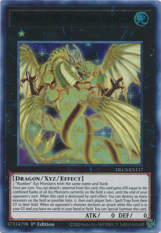 Number 100: Numeron Dragon (Green) [DLCS-EN117] Ultra Rare