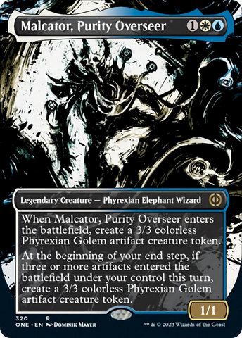 Malcator, Purity Overseer (Borderless Ichor) [Phyrexia: All Will Be One]