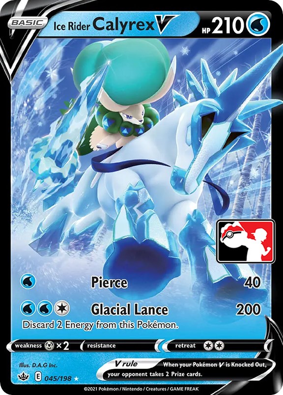Ice Rider Calyrex V (045/198) [Prize Pack Series One]