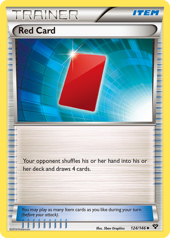 Red Card (124/146) [XY: Base Set]