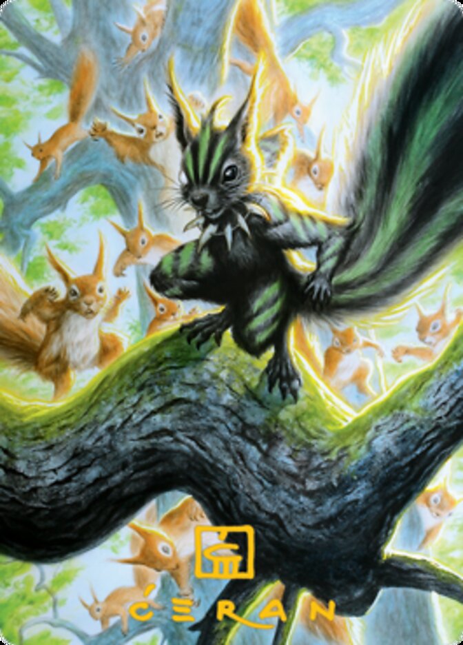 Chatterfang, Squirrel General Art Card (67) (Gold-Stamped Signature) [Modern Horizons 2 Art Series]