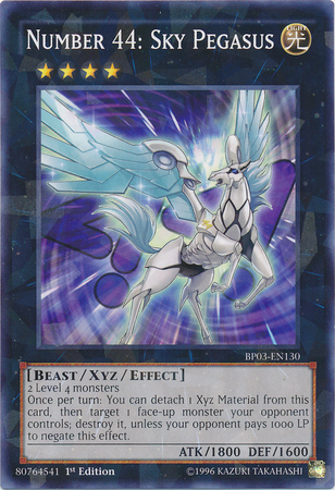Number 44: Sky Pegasus (Shatterfoil) [BP03-EN130] Shatterfoil Rare