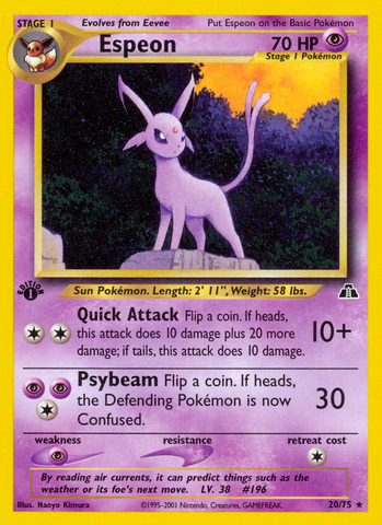 Espeon (20/75) [Neo Discovery 1st Edition]