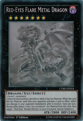 Red-Eyes Flare Metal Dragon (GR) [CORE-EN054] Ghost Rare