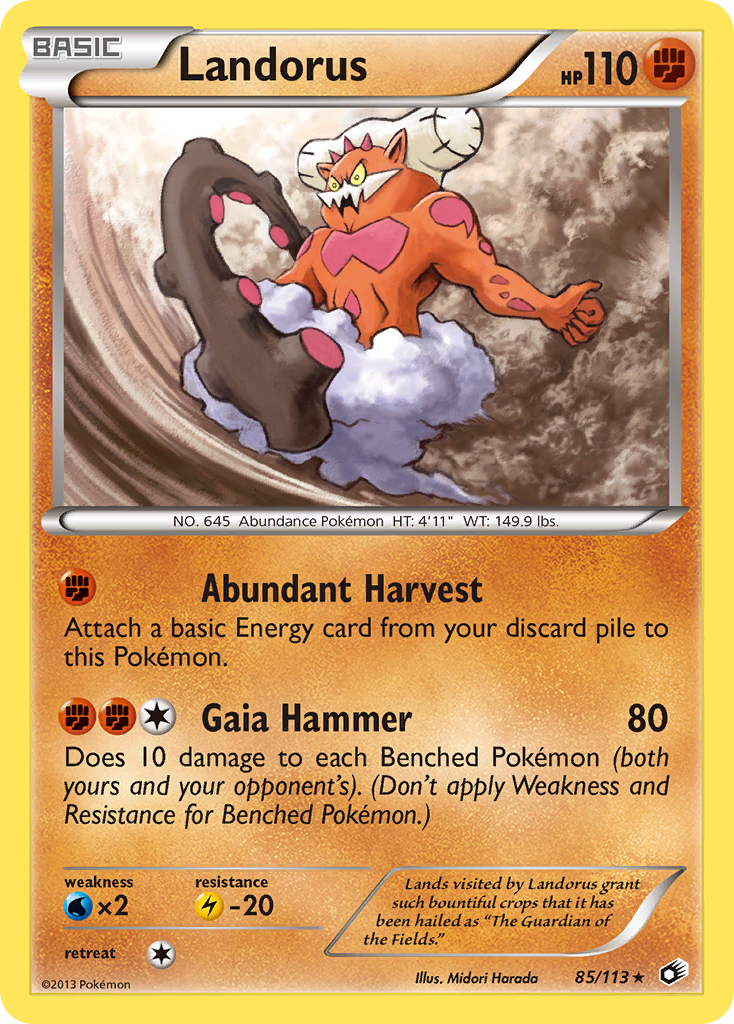 Landorus (85/113) [Black & White: Legendary Treasures]