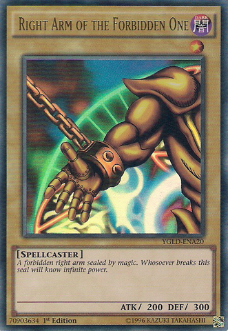 Right Arm of the Forbidden One (A) [YGLD-ENA20] Ultra Rare