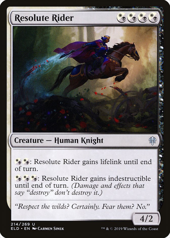 Resolute Rider [Throne of Eldraine] | GameZilla