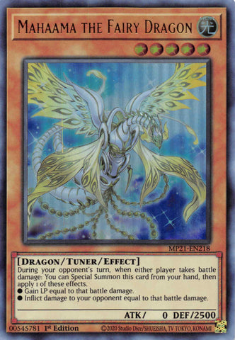 Mahaama the Fairy Dragon [MP21-EN218] Ultra Rare