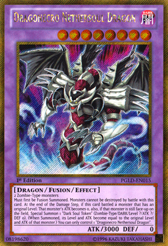 Dragonecro Nethersoul Dragon [PGLD-EN015] Gold Secret Rare