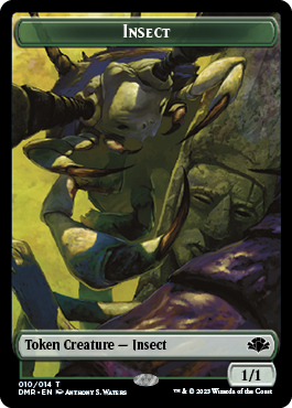 Insect // Construct Double-Sided Token [Dominaria Remastered Tokens]