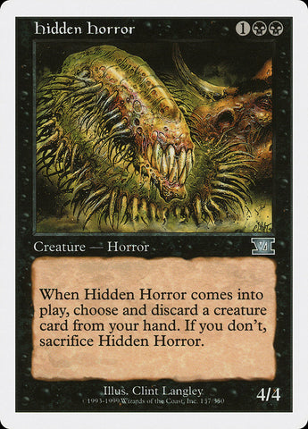 Hidden Horror [Classic Sixth Edition]