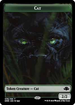 Goblin // Cat (008) Double-Sided Token [Dominaria Remastered Tokens]