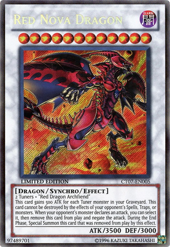 Red Nova Dragon [CT07-EN005] Secret Rare
