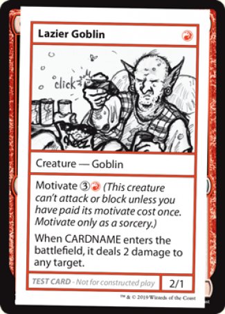 Lazier Goblin (2021 Edition) [Mystery Booster Playtest Cards]