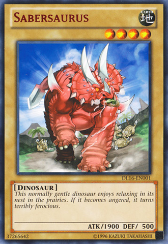 Sabersaurus (Red) [DL16-EN001] Rare