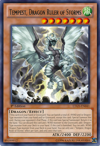 Tempest, Dragon Ruler of Storms [LTGY-EN041] Rare