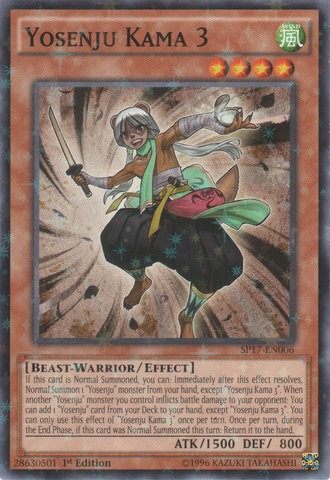 Yosenju Kama 3 (Starfoil) [SP17-EN006] Starfoil Rare