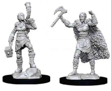 D&D Unpainted Minis WV12 Female Human Barbarian