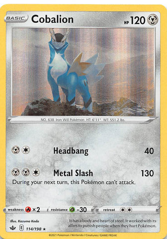 Cobalion (114/198) [Sword & Shield: Chilling Reign]