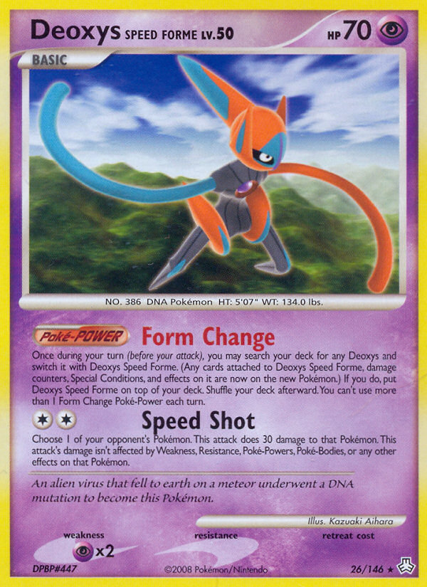 Deoxys Speed Forme (26/146) [Diamond & Pearl: Legends Awakened]