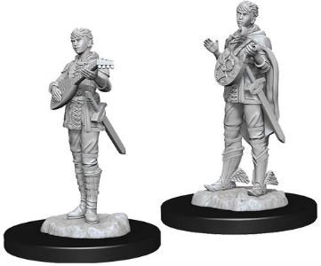 D&D Unpainted Minis WV7 Female Half-Elf Bard