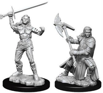 D&D Unpainted Minis WV7 Female Half-Orc Fighter
