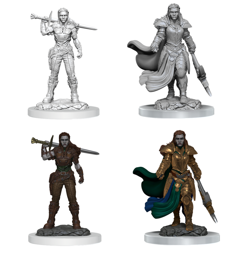 D&D Unpainted Minis WV20 Orc Fighter Female