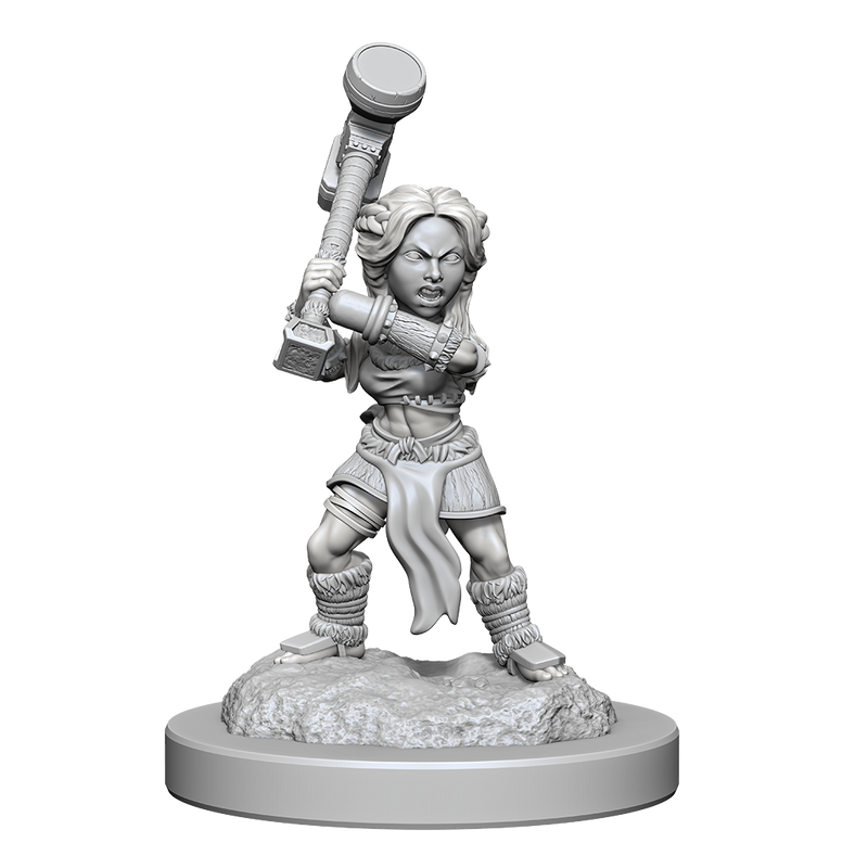 D&D Unpainted Minis WV18 Halfling Barbarians