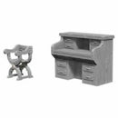WizKids Unpainted Minis WV5 Desk And Chair