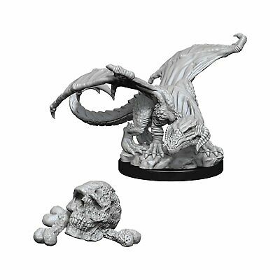 D&D Unpainted Minis WV10 Black Dragon Wyrmling