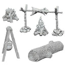 WizKids Unpainted Minis WV10 Camp Fire/Sitting Log