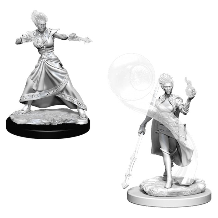 RETIRED: D&D Unpainted Minis WV5 Fire Genasi Female Wizard
